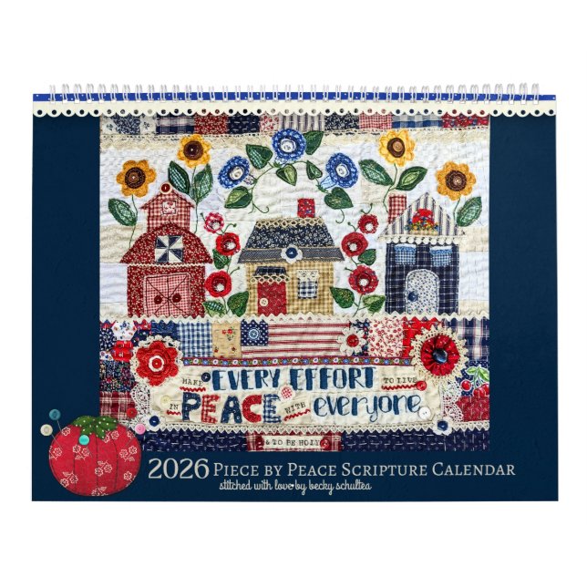 Calendrier 2026 Piece by Peace Scripture Calendar (Protection)