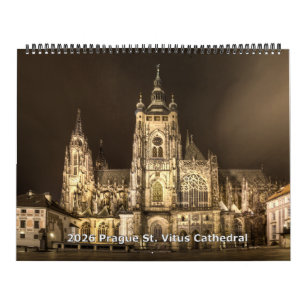 Calendrier 2026 Prague - Cathédrale Saint-Guy la n