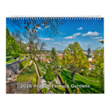 Calendrier 2026 Prague - Jardins de la Terrasse