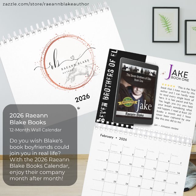 Calendrier 2026 Raeann Blake Books Calendar (Créateur téléchargé)