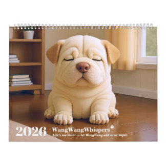 Calendrier 2026 Shar Pei Puppy by WangWang