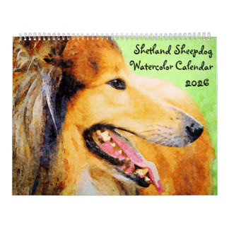 Calendrier 2026 Shetland Sheepdog Sheltie Mama Owner