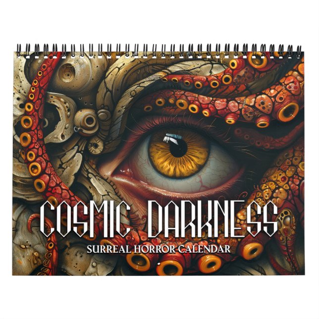 Calendrier 2026 Ténèbres cosmiques 3 Horreur surréaliste Cale (Protection)