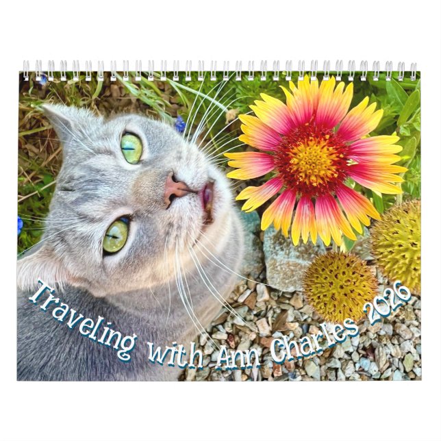 Calendrier 2026 Traveling with Ann Charles Wall Calendar (Protection)