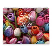 2026 Tulips Wall Calendar