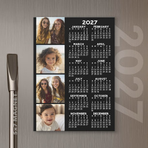 Calendrier 2027 avec carte magnétique de collage p