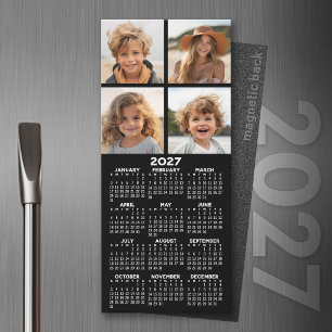 Calendrier 2027 avec photo Magnet minimaliste mode