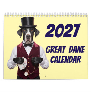 Calendrier 2027 de chiens Danois géants