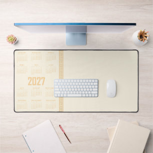 Calendrier 2027, Frise grecque, Beige sur Latte co