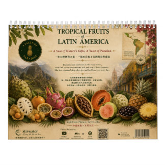Calendrier 2027 Fruits tropicaux Amérique latine
