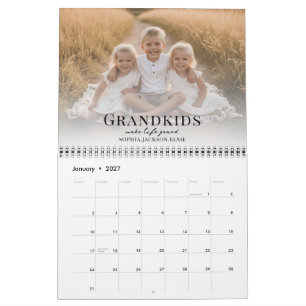 Calendrier 2027 Les petits-enfants rendent la vie grandiose P