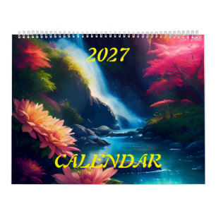 Calendrier 2027 Merveilleuse Gorgeous Cascade Éclatante