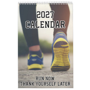 Calendrier 2027 pour motivation de course à pied p