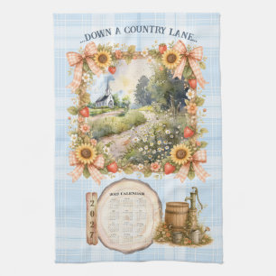 Calendrier 2027 Serviette Descendre une route de c