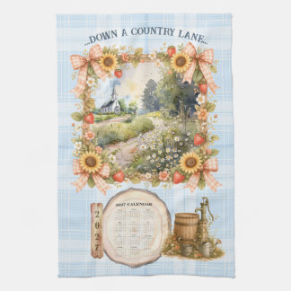 Calendrier 2027 Serviette Descendre une route de c
