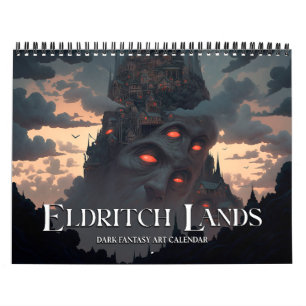Calendrier 2027 Terres Eldritch 6 Art Fantastique Sombre Horr