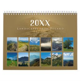 Calendrier 20XX Paysages de Pologne