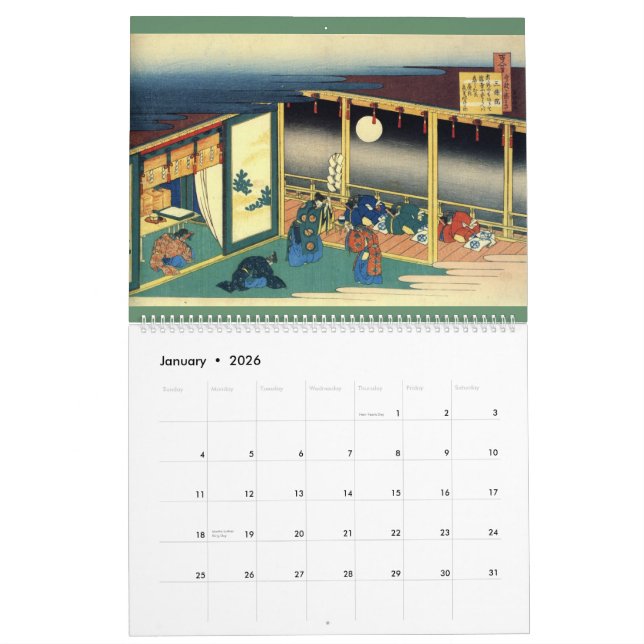 Calendrier #2 de Hokusai (Jan 2026)