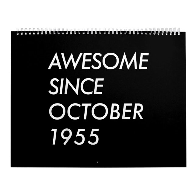 Calendrier 66e cadeau d'anniversaire | Magnifique depuis octo (Protection)