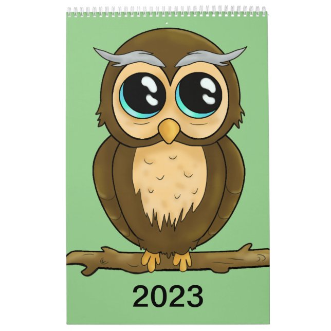 Calendrier A cute calendar filled with happy characters (Protection)