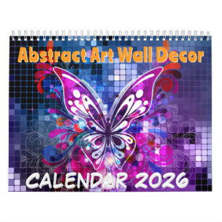 Calendrier Abstract Art Wall Decor - 2026 Calendar