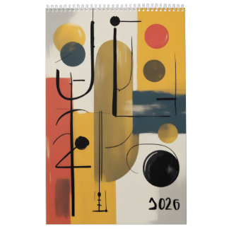 Calendrier Abstract New Year 2026