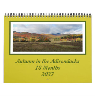 Calendrier Adirondack Couleurs d'Automne 18 Mois