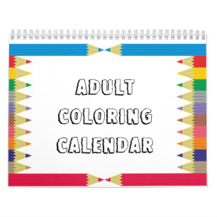 Calendrier adulte de coloration
