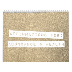 Calendrier Affirmations positives Parties scintillant de pier