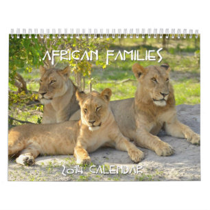Calendrier africain de coutume des familles 2014