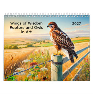Calendrier Ailes de sagesse Rapaces et hiboux dans l'art