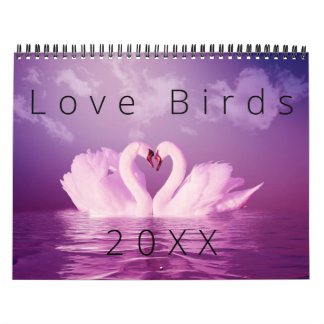 Calendrier Aimer Swans Belle collection de photos Inséparable