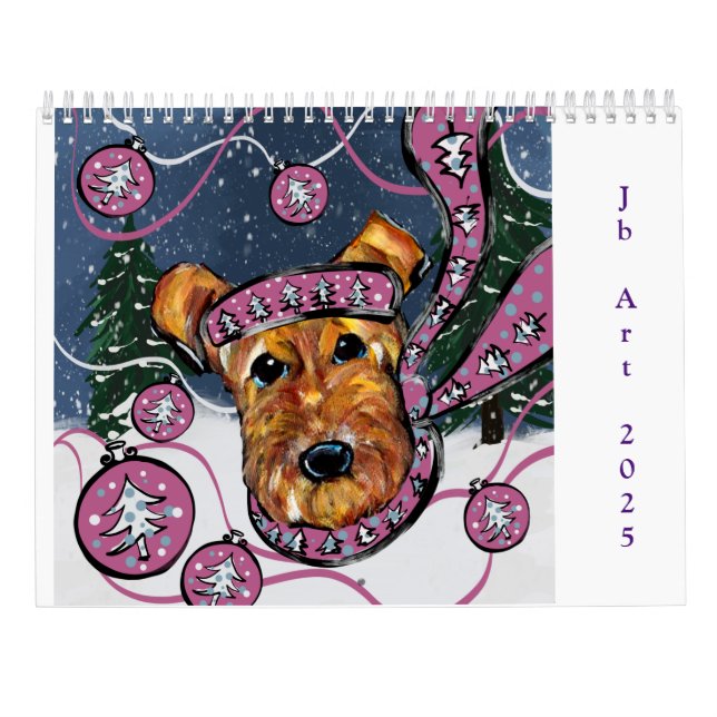 CALENDRIER AIRDALE TERRIER  (Dos)
