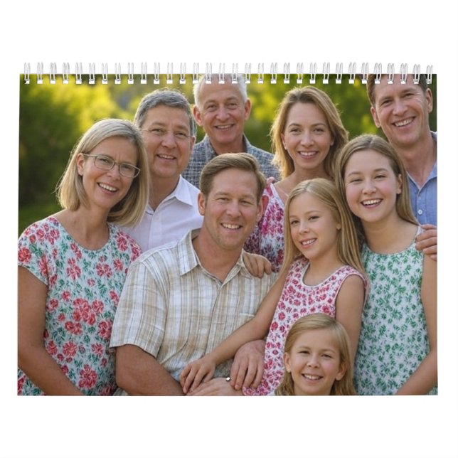 Calendrier Ajouter une Personnaliser photo de réunion de fami (Protection)