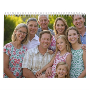 Calendrier Ajouter une Personnaliser photo de réunion de fami