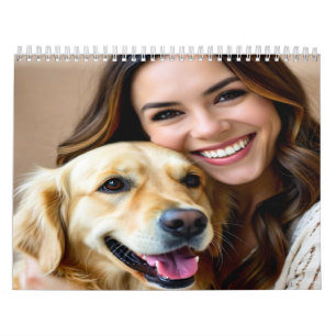 Calendrier Ajouter une photo de Golden Retriever à personnali