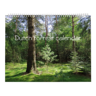 Calendrier Ajuster la forêt hollandaise de Kalender