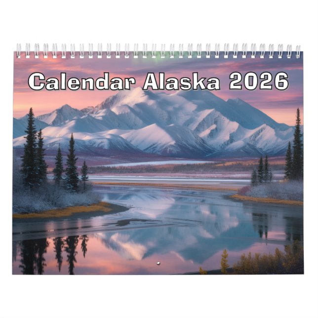 Calendrier Alaska 2026 (Protection)