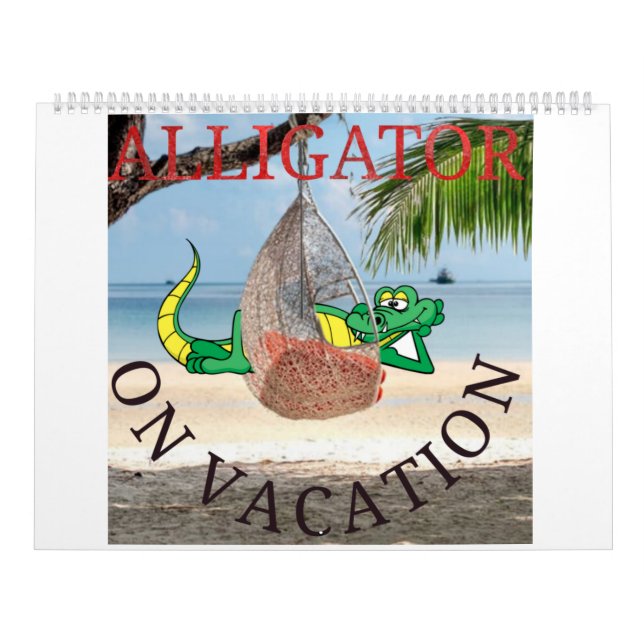 Calendrier Alligator en vacances (Protection)