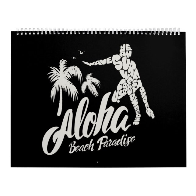 Calendrier aloha beach paradise (Protection)