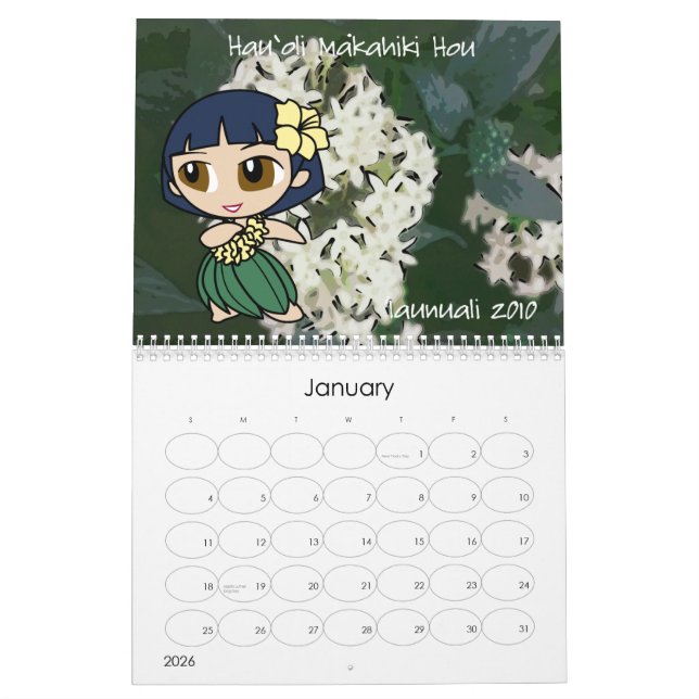 Calendrier "Aloha Honeys" 2010 (Jan 2026)