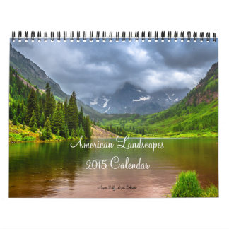 Calendrier américain de paysages