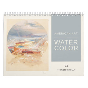 Calendrier American Art Thomas Moran Aquarelle Paysages