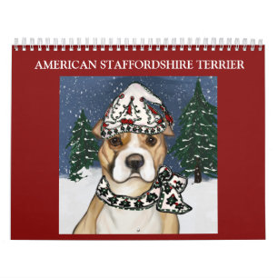 CALENDRIER AMERICAN STAFFORDSHIRE TERRIER