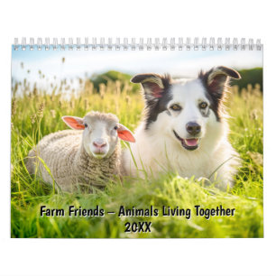 Calendrier Amis de la ferme – Les animaux vivant ensemble
