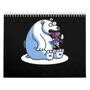 Calendrier Amusant Ours Polaire Penguin Amoureux des animaux 