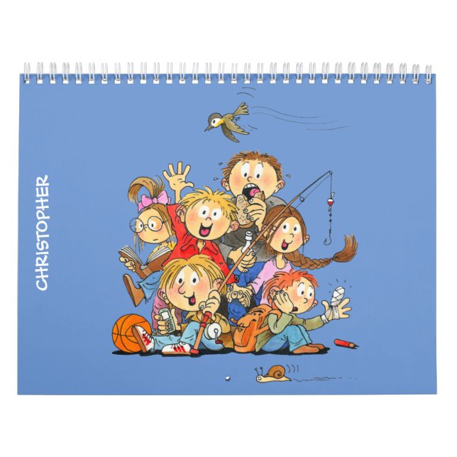 Calendrier amusant pour les enfants - Calendrier p (Protection)