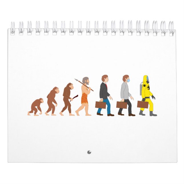 Calendrier Amusante évolution humaine (Protection)