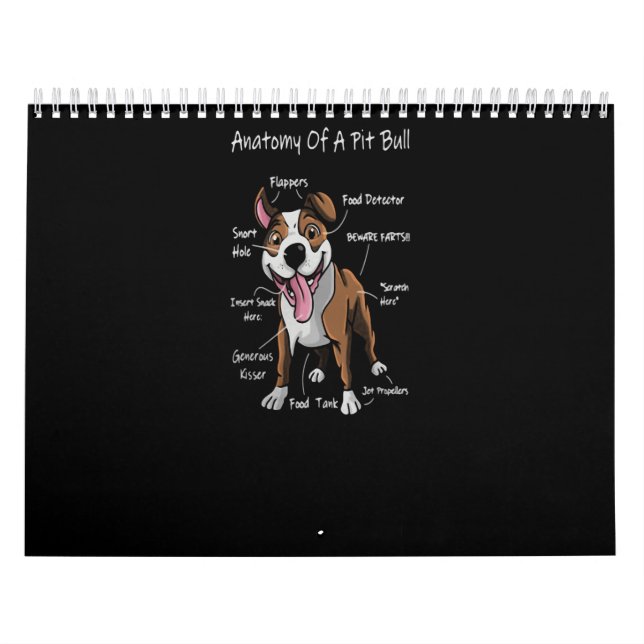 Calendrier Anatomie d'un Pitbull (Protection)