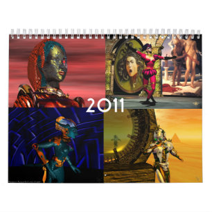 Calendrier ANDROIDES, CYBORGS DE HYPERION WORLD 2017 Sci-Fi